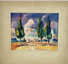 Untitled by Richard Rogers, Watercolor, sold May 2024