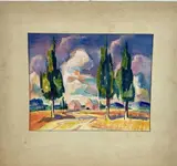 Untitled by Richard Rogers, Watercolor, sold May 2024