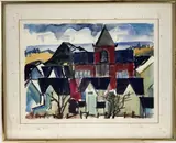 Pen Argyle by Elnora "Nora" Hauser, Watercolor, sold May 2024