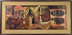 Untitled by Elnora "Nora" Hauser, Mixed media, sold May 2024