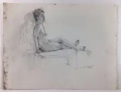 Untitled by Tom Birkner, Pencil and pastel drawings (10), sold May 2024
