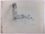 Untitled by Tom Birkner, Pencil and pastel drawings (10), sold May 2024