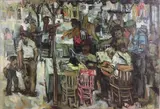 Untitled by Marlene E. Miller, Oil on canvas, sold May 2024