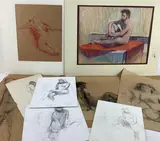 Untitled by Tom Birkner, Pencil and pastel drawings (10), sold May 2024
