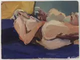 Untitled by Tom Birkner, Oil on board, sold May 2024