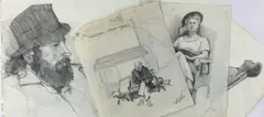 Untitled by Tom Birkner, Pencil drawings (4), sold May 2024