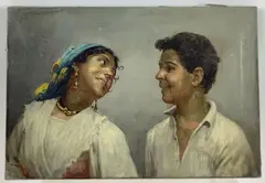 Untitled by Vincenzo Busciolano, Oil on canvas, sold May 2024