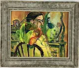 Untitled by Richard G. Fish, Oil on board, sold May 2024
