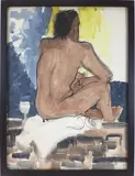 Untitled by Elnora "Nora" Hauser, Watercolor, sold May 2024