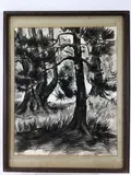 Untitled by Elnora "Nora" Hauser, Oil on paper, sold May 2024