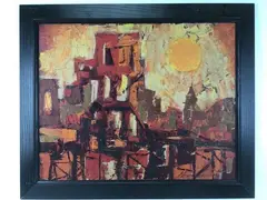 Untitled by Elnora "Nora" Hauser, Oil on board, sold May 2024
