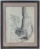 Cindy by Elnora "Nora" Hauser, Pencil sketch, sold May 2024