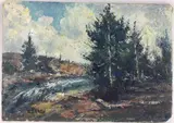 Untitled by Ira J. Deen, Oil on board, sold May 2024