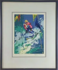Red Skier by LeRoy Neiman, Silkscreen, sold May 2024