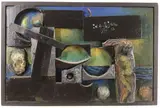 Untitled by Elnora "Nora" Hauser, Mixed media (construction collage), sold Jun 2024