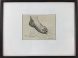 Untitled by Elnora "Nora" Hauser, Pencil sketch, sold Jun 2024