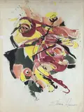 Untitled by Elnora "Nora" Hauser, Oil on paper, sold Jun 2024
