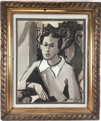 Untitled by Elnora "Nora" Hauser, Watercolor on paper SLR, sold Jun 2024