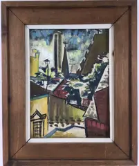 Untitled by Elnora "Nora" Hauser, Oil on board, sold Jun 2024