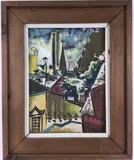 Untitled by Elnora "Nora" Hauser, Oil on board, sold Jun 2024