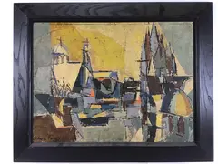 Untitled by Elnora "Nora" Hauser, Oil on board, sold Jun 2024