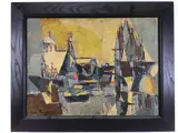 Untitled by Elnora "Nora" Hauser, Oil on board, sold Jun 2024
