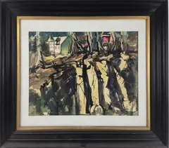 Untitled by Elnora "Nora" Hauser, Watercolor, sold Jun 2024