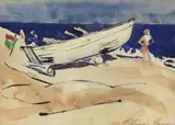 Untitled by Elnora "Nora" Hauser, Watercolor, sold Jun 2024