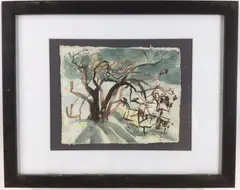 Untitled by Elnora "Nora" Hauser, Watercolor, sold Jun 2024