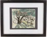 Untitled by Elnora "Nora" Hauser, Watercolor, sold Jun 2024