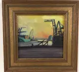 Untitled by Tom Birkner, Oil on board, sold Jun 2024