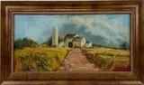Summer Storm, Hilltown by Marian Filer Haas, Oil on canvas, sold Jun 2024