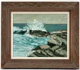 Untitled by Leonard Dimmick, Oil on Board, sold Jul 2024