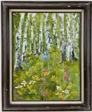 Untitled by Leonard Dimmick, Oil on board, sold Jul 2024