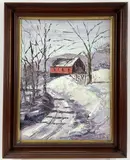 Untitled by Leonard Dimmick, Oil on board, sold Jul 2024