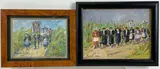 Untitled by Fanch Lel, Oil on board, sold Jul 2024