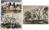 Untitled by Nora Hauser, Watercolors on paper (2), sold Jul 2024