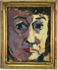 Untitled by Nora Hauser, Oil on board, sold Jul 2024