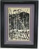 Untitled by Nora Hauser, Woodblock, sold Jul 2024