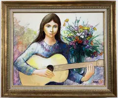 Untitled by Charles Lanier, Oil on canvas, sold Aug 2024
