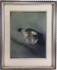 Hawk by Kaiko Moti, Lithograph, sold Aug 2024