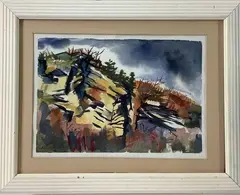 Untitled by Nora Hauser, Watercolor, sold Aug 2024
