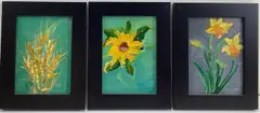 Untitled by Leonard Dimmick, Oil on boards (3), sold Aug 2024