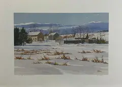 The Burnside Plantation by Wilmer G. Behler, Lithograph, sold Aug 2024