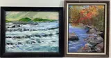 Untitled by Leonard Dimmick, Oil on boards, sold Aug 2024
