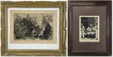 Deserted Farm by Nora Hauser, Etchings (2), sold Aug 2024
