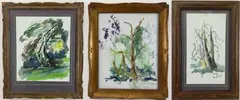 Untitled by Nora Hauser, Watercolors (3), sold Aug 2024