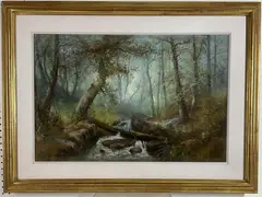 Untitled by William Henry Chandler, Watercolor/Gouache, sold Aug 2024
