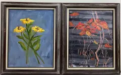 Untitled by Leonard Dimmick, Oil on boards (2), sold Aug 2024