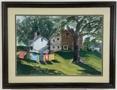 Untitled by Leonard Dimmick, Watercolor, sold Aug 2024